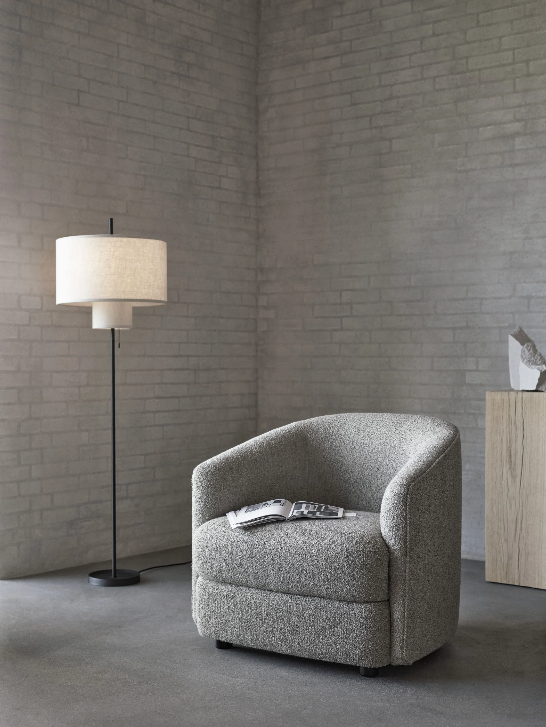 New Works Margin Floor Lamp Powder Coated Metal