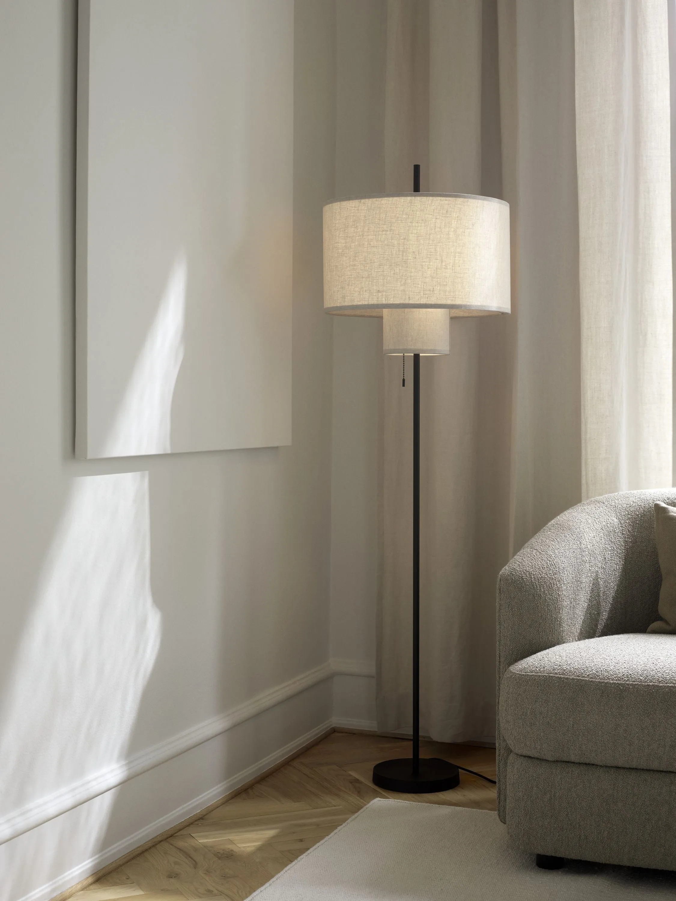 New Works Margin Floor Lamp Powder Coated Metal
