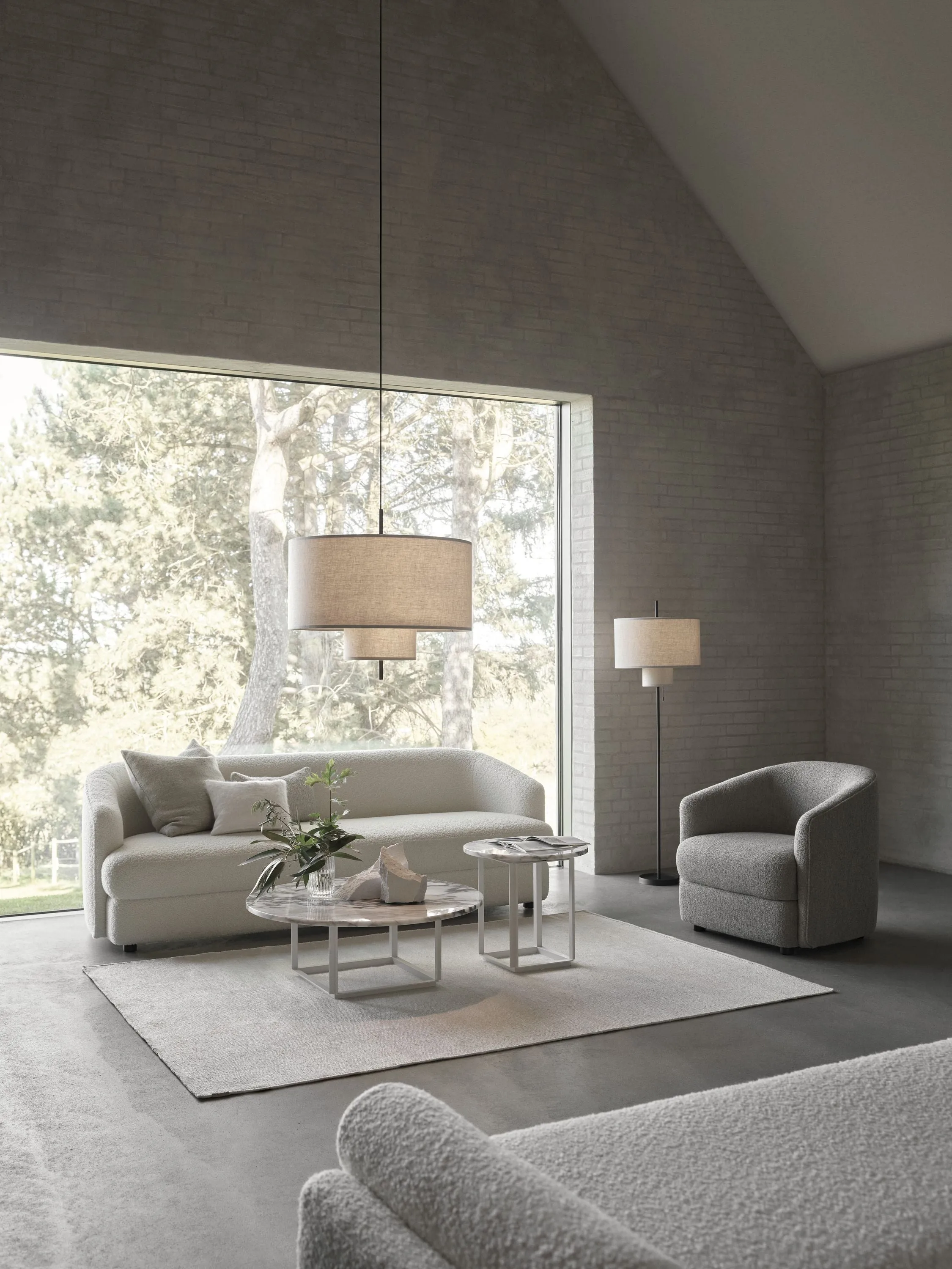 New Works Margin Floor Lamp Powder Coated Metal