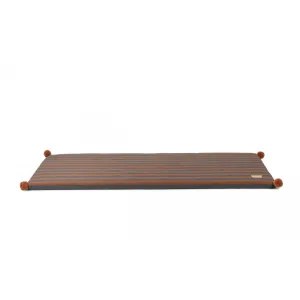 nobodinoz Majestic Eco Floor Mat 120x60x4cm Blue Brown Stripes