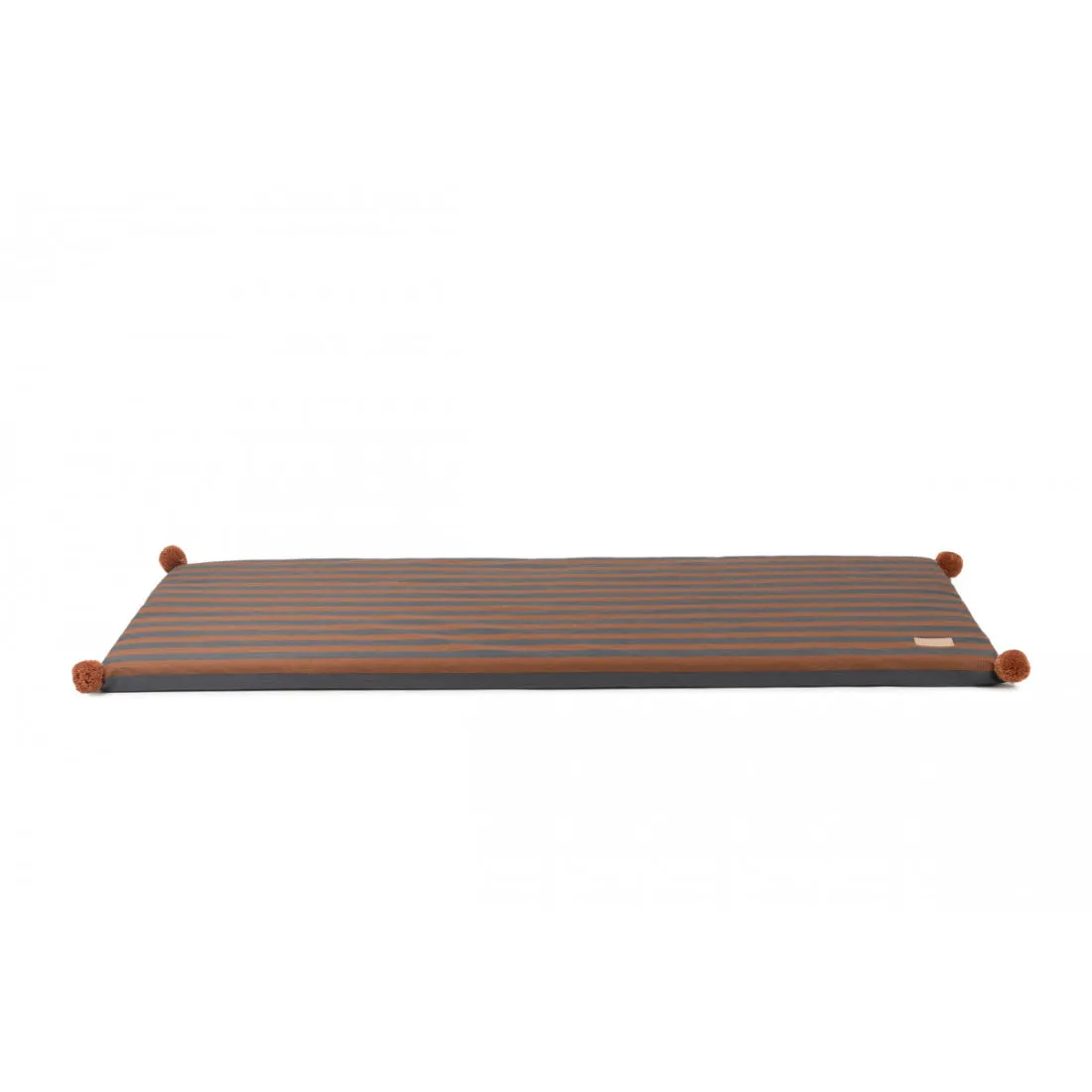 nobodinoz Majestic Eco Floor Mat 120x60x4cm Blue Brown Stripes