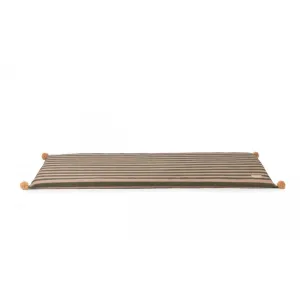 nobodinoz Majestic Eco Floor Mat 120x60x4cm Green Taupe Stripes