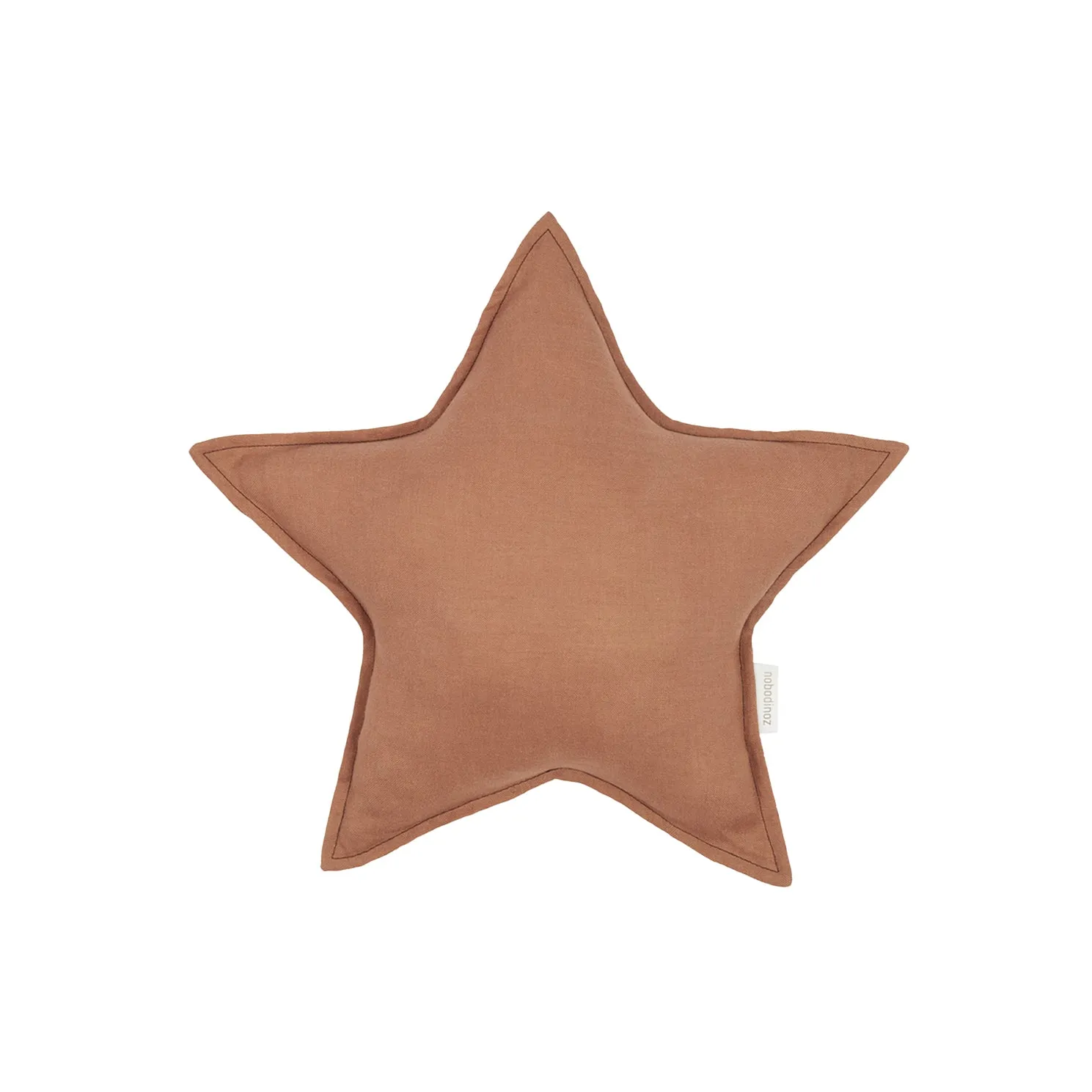 nobodinoz Star Cushion L1n0 French Linen Noisette