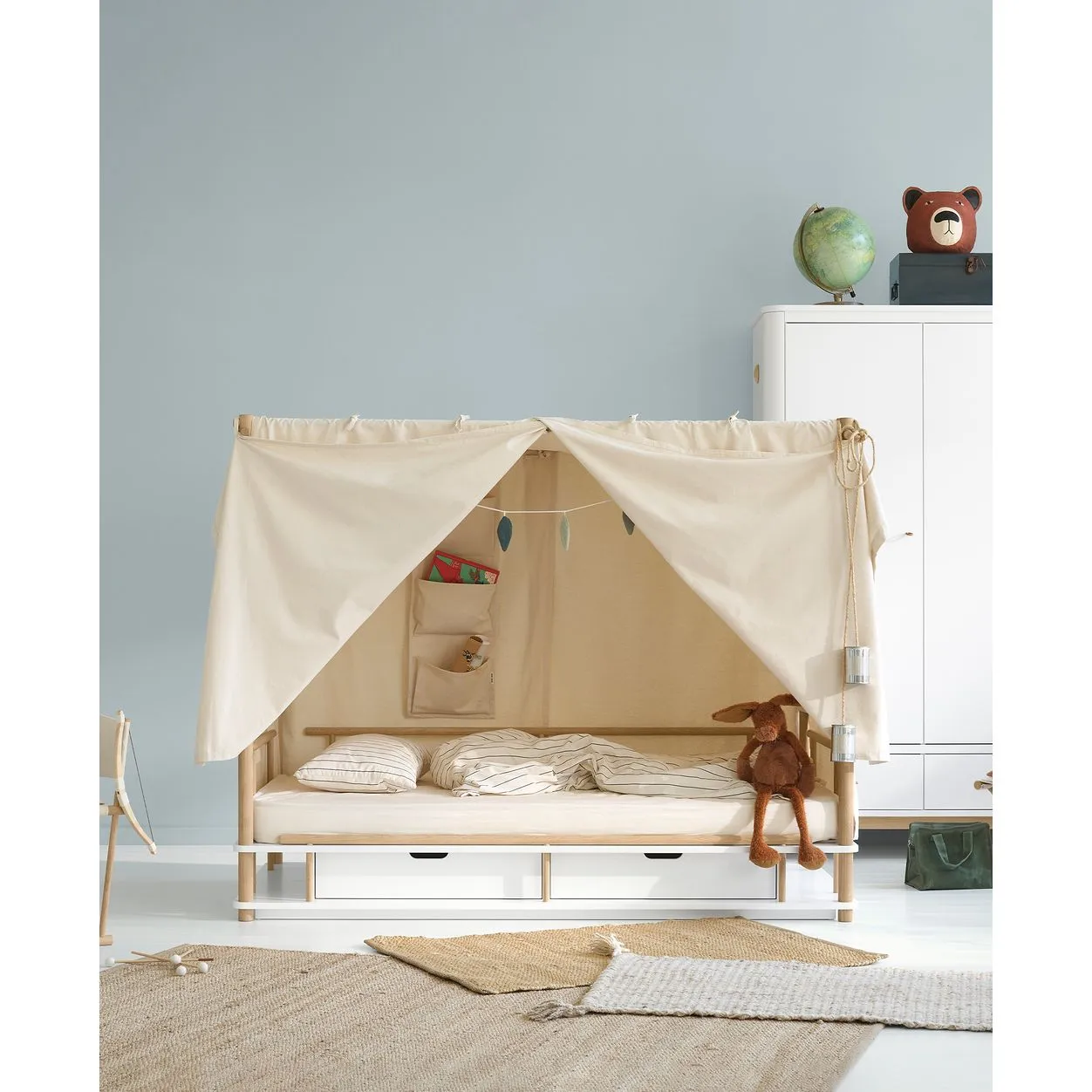 Oliver Furniture Bed Canopy Wild For Camp Beds, Undyed