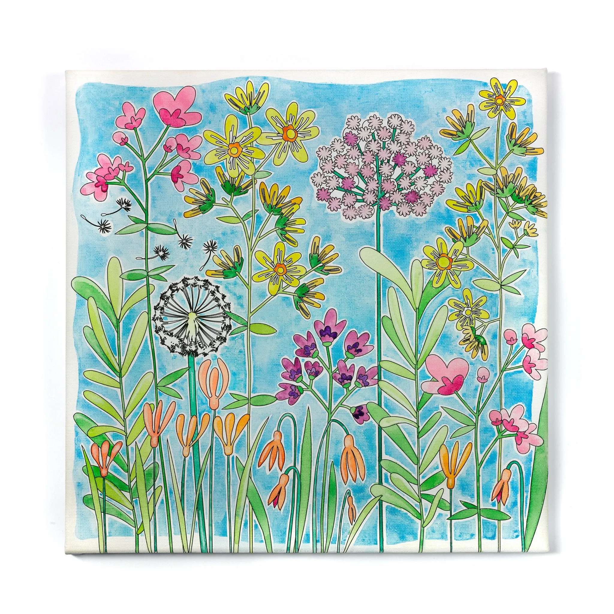 Paint By Number Watercolor Set - Farmhouse Floral