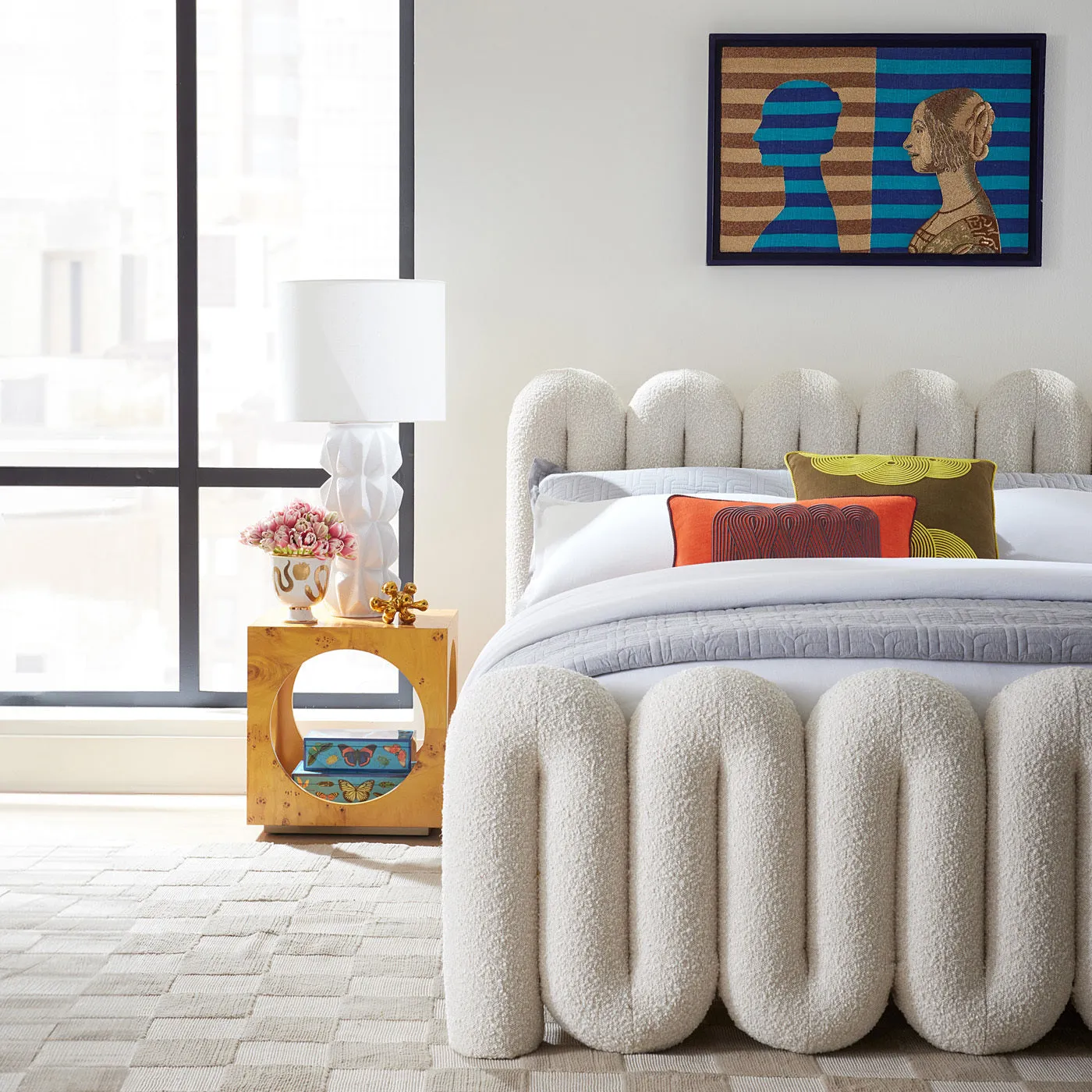 Pompidou Path Lumbar Pillow