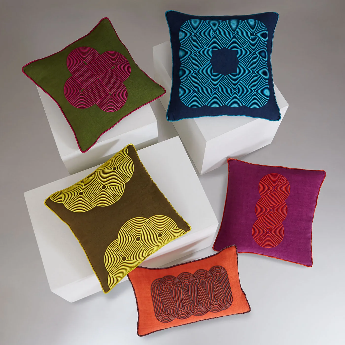 Pompidou Path Lumbar Pillow
