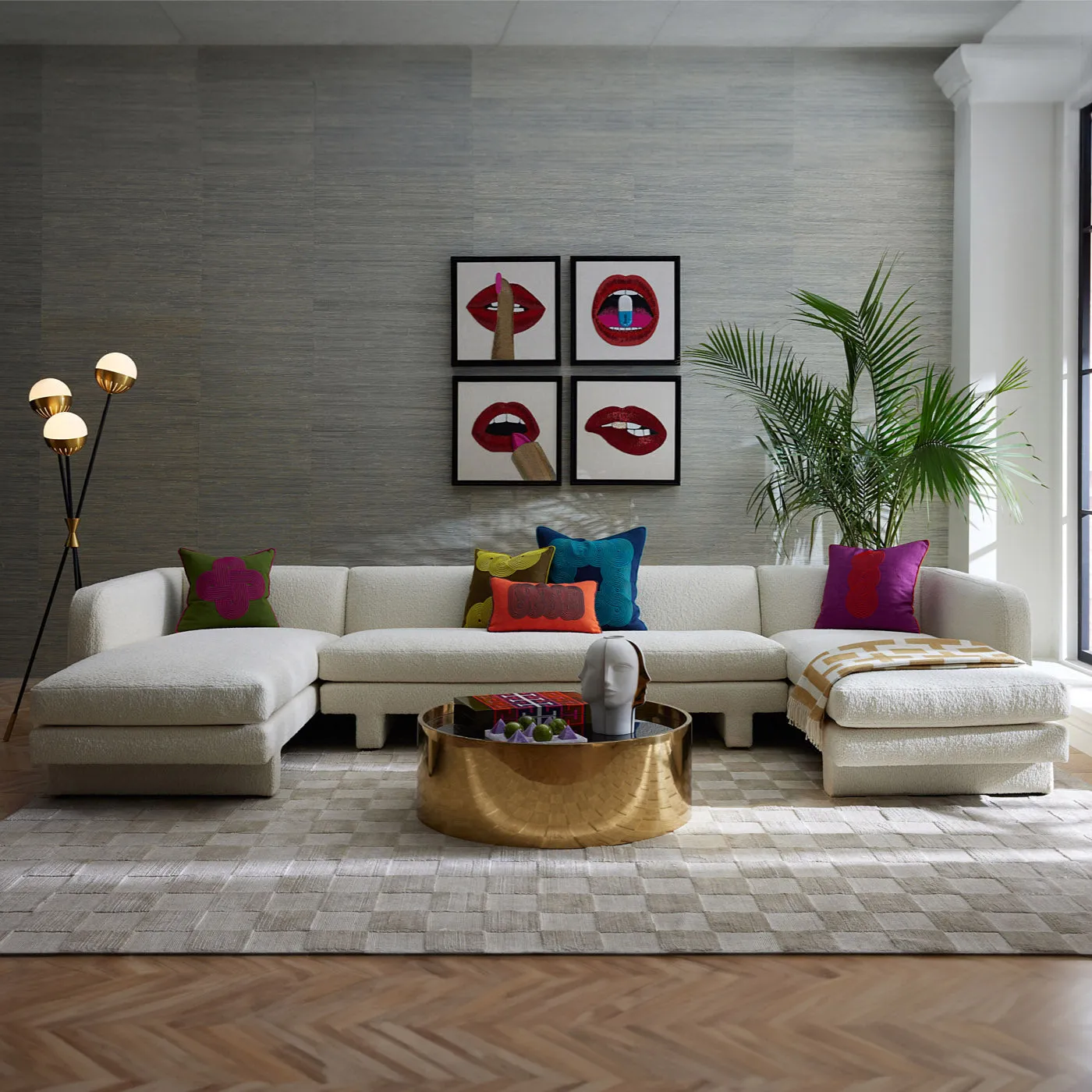 Pompidou Path Lumbar Pillow