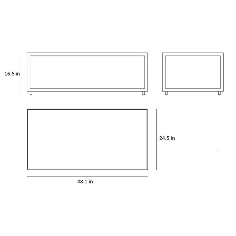 Rectangular Level Outdoor Coffee Table
