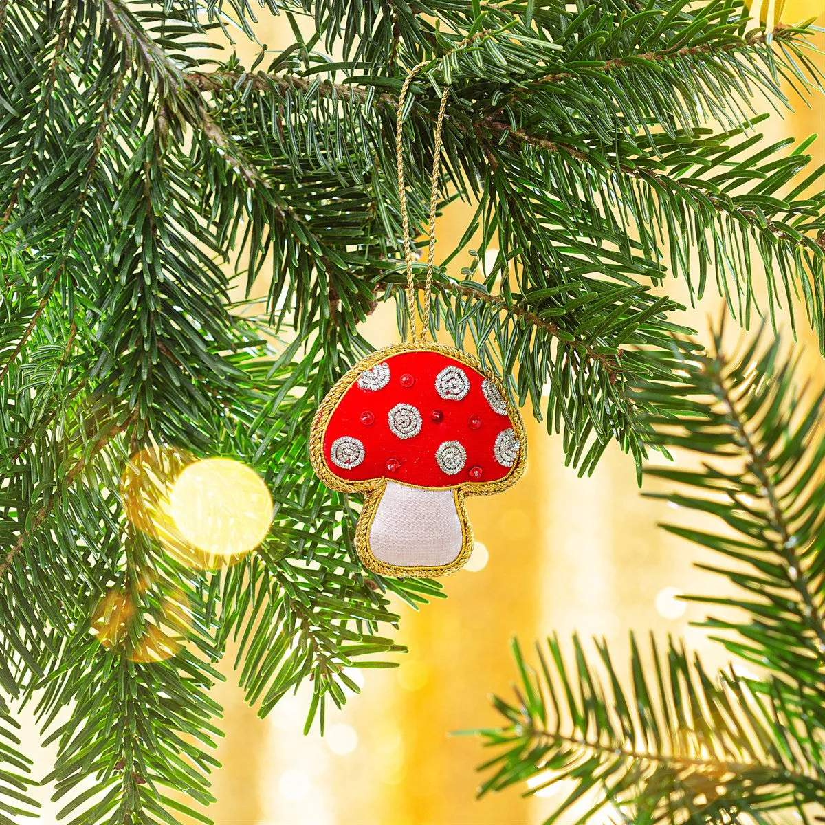 RJB Stone Mushroom Zari Decoration