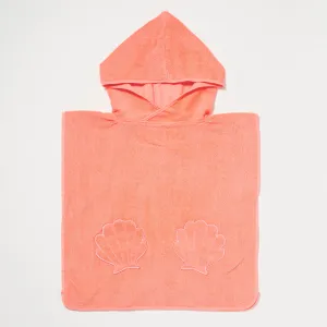 SUNNYLiFE Beach Hooded Towel Ocean Treasure Neon Rose