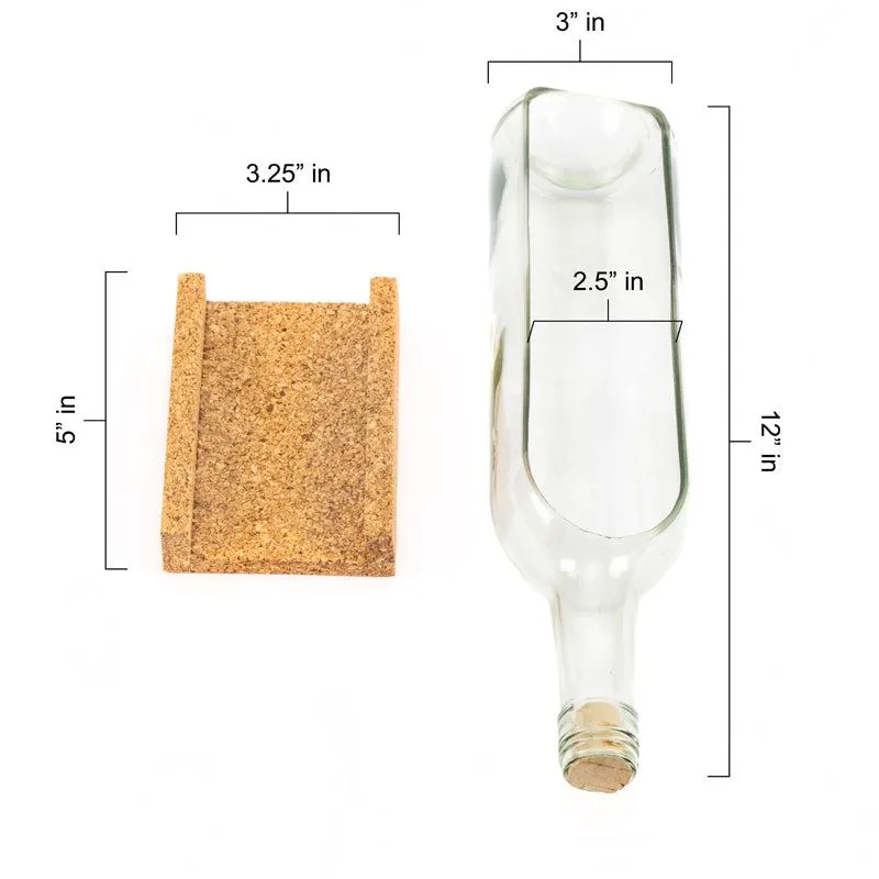 Transparent Wine Bottle Serving Set