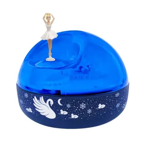 Trousselier Night Light - Aurora Borealis Projector with Music - Swan Lake - 12 cm - Batteries Included