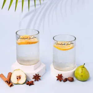 Upcycled Absolut Vodka Glasses