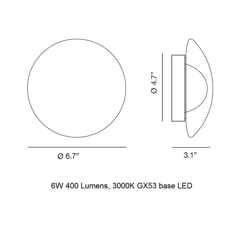 Venus Wall / Ceiling Light